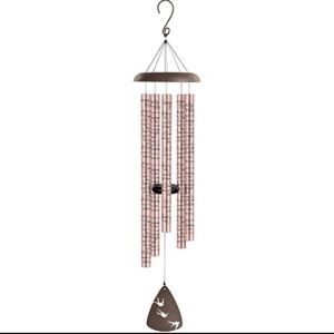 Serenity prayer rose gold sonnet wind chim